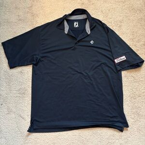 FootJoy Black Polo Shirt Classic Performance Design